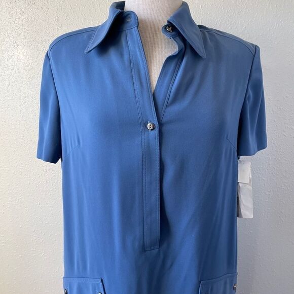 NWT Liz Claiborne Blue Dress Size 10 - Picture 2 of 9